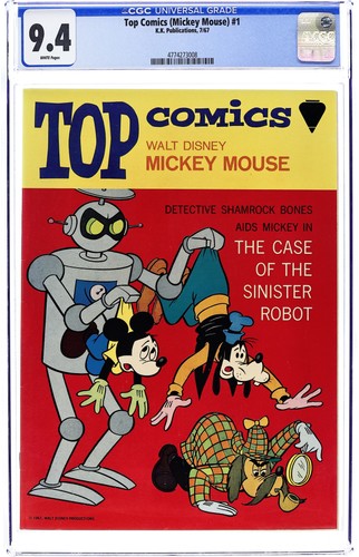 Top comics topolino cgc 9 - top,